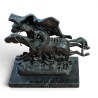 Bronze \"The Horse Thief\" d\'après REMINGTON