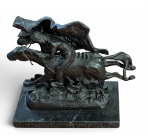 Bronze "The Horse Thief" d'après REMINGTON