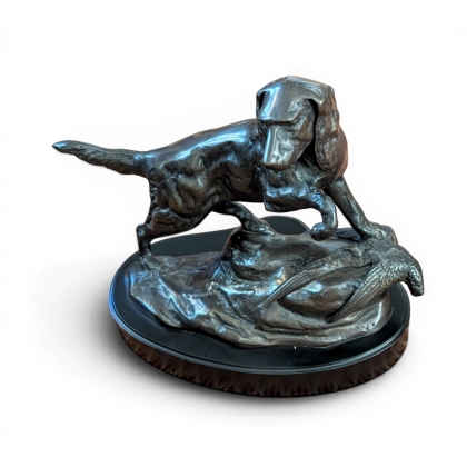 Bronze \"Chien de chasse au faisan\"