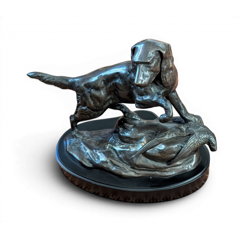 Bronze \"Chien de chasse au faisan\"
