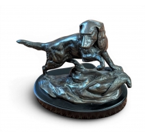 Bronze "Chien de chasse au faisan"