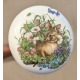 Canne pommeau en porcelaine "Lapin"