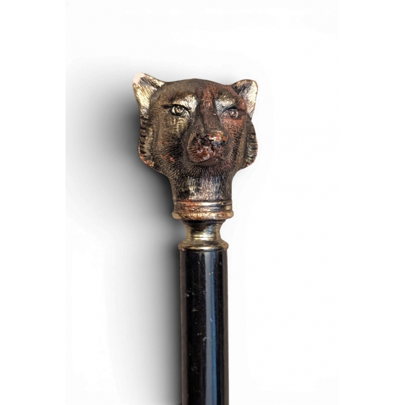 "Fox's Head" walking stick
