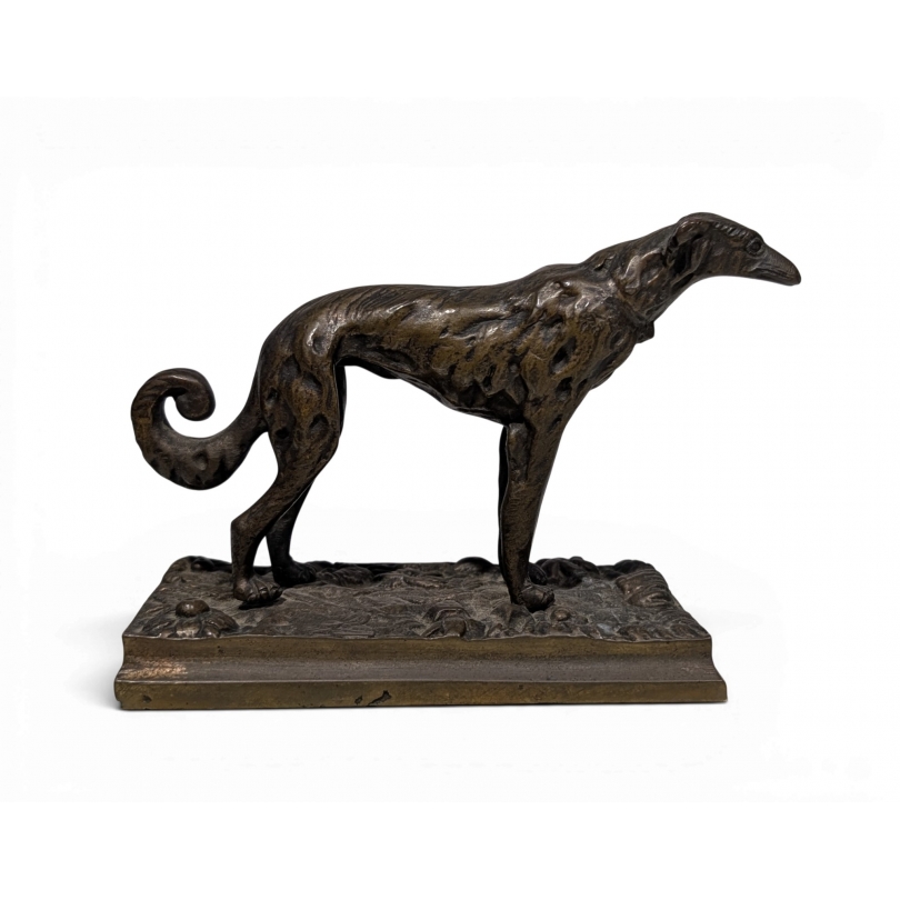 Bronze Chien \"Barzoï\"