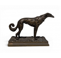Bronze Chien "Barzoï"