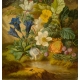 Tableau "Fleurs" signé J SCHUSTER 1875