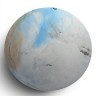 Tableau rond \"Sans titre\" signé E MIAULT 2015