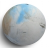 Tableau rond "Sans titre" signé E MIAULT 2015
