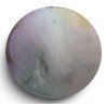 Tableau rond \"La mage\" signé E MIAULT 2013