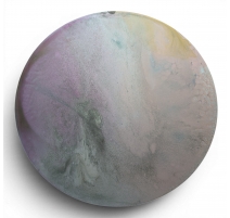 Tableau rond "La mage" signé E MIAULT 2013