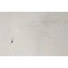 Tableau rond \"La mage\" signé E MIAULT 2013