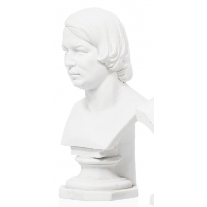 Buste \"Schumann\" en porcelaine biscuit