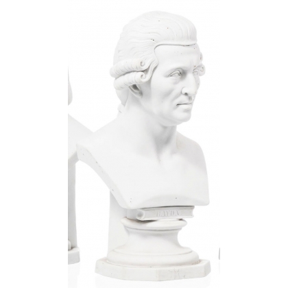 Buste \"Haydn\" en porcelaine biscuit