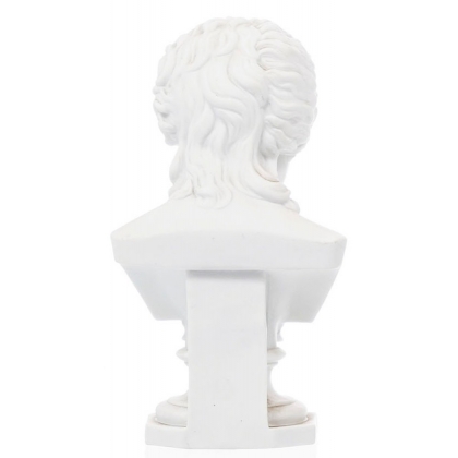 Buste "Mozart" en porcelaine biscuit