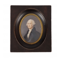 Miniature "Georges Washington" signée IS