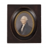 Miniature "Georges Washington" signée IS