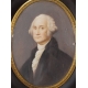 Miniature "Georges Washington" signée IS
