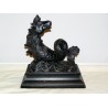Sculpture \"Cheval marin\" en bois