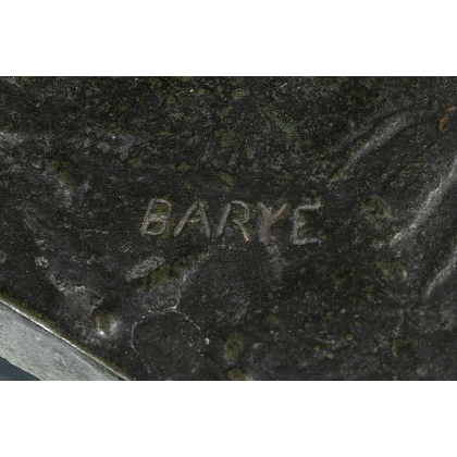 Bronze \"Cerf\", signé BARYE