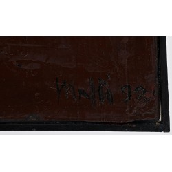 Tableau \"Composition\" signé MAFLI 92