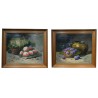 Pair of oil paintings on canvas, ‘Fruits’, signed, by Moinat SA – Antiques and decorative items – Engravings, lithographs