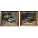 Paire de tableaux "Fruits" signées H. AUBERT