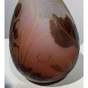 Vase soliflore rose signé GALLÉ