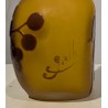 Vase soliflore jaune signé GALLÉ