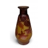 Vase soliflore jaune signé GALLÉ