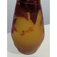 Vase soliflore jaune signé GALLÉ