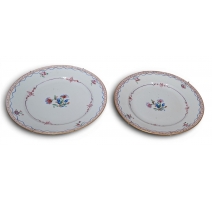 Paire d'assiettes Companie des indes