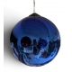 Boule de Noël géante bleue