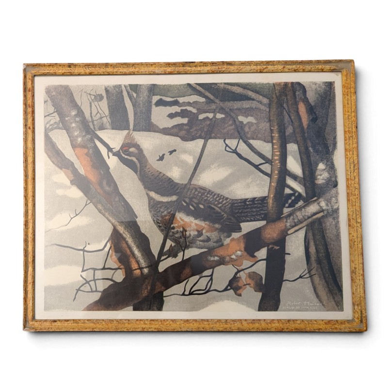 Reproduction of the engraving ‘Gélinotte’ by HAINARD