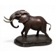 Bronze "Bull elephant" signé D. SCHAEFER