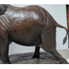 Bronze "Bull elephant" signé D. SCHAEFER