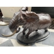 Bronze "Bull elephant" signé D. SCHAEFER