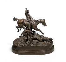 Bronze "Chasseur anglais" signé LANCERAY