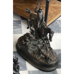 Bronze "Chasseur anglais" signé LANCERAY