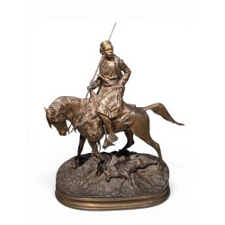 Bronze \"Chasseur africain\" signé P.J. MÊNE
