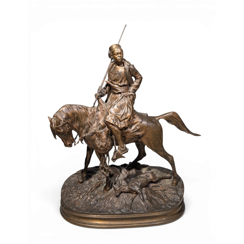 Bronze "Chasseur africain" signé P.J. MÊNE