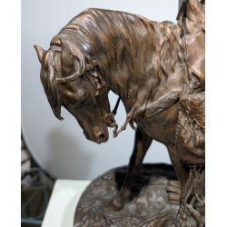 Bronze "Chasseur africain" signé P.J. MÊNE