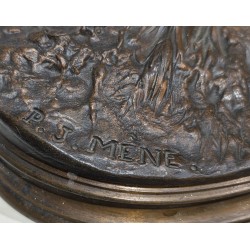 Bronze "Chasseur africain" signé P.J. MÊNE