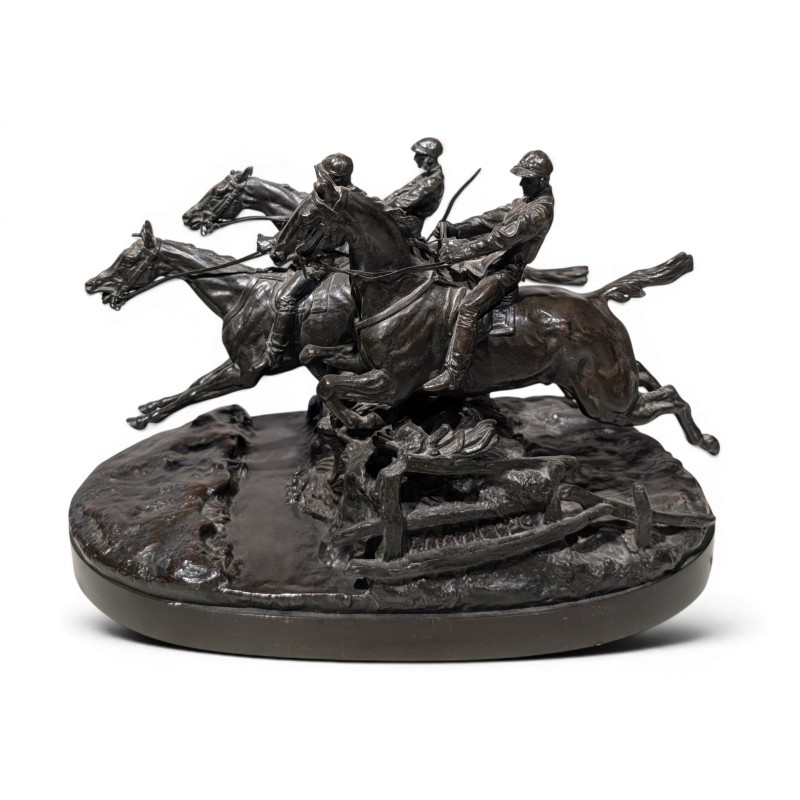 Bronze "Steeple-Chase" signé LANCERAY