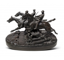 Bronze "Steeple-Chase" signé LANCERAY