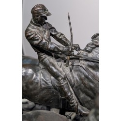 Bronze "Steeple-Chase" signé LANCERAY