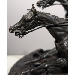 Bronze "Steeple-Chase" signé LANCERAY