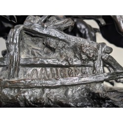 Bronze "Steeple-Chase" signé LANCERAY