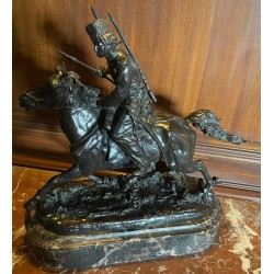 Bronze "Charge Cosaque" signé LANCERAY
