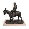 Bronze "Moine sur son âne" signé E. SANVITO