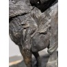 Bronze "Moine sur son âne" signé E. SANVITO